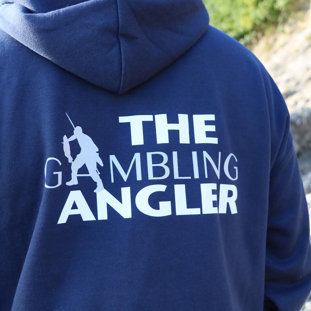 The Gambling Angler Hooded Sweat- Navy